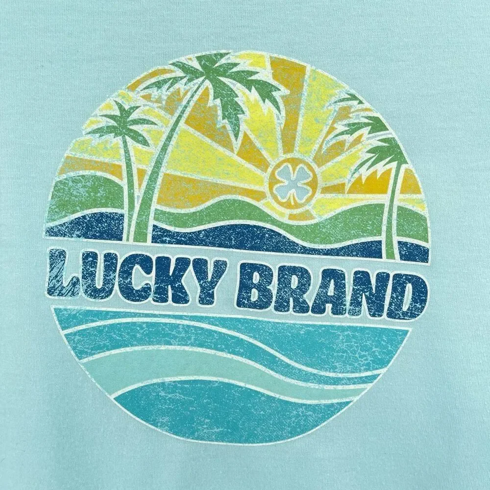 Lucky Brand Boys Pajama Top, Flame Resistant Graphic Sleep Shirt, Size L 14/16